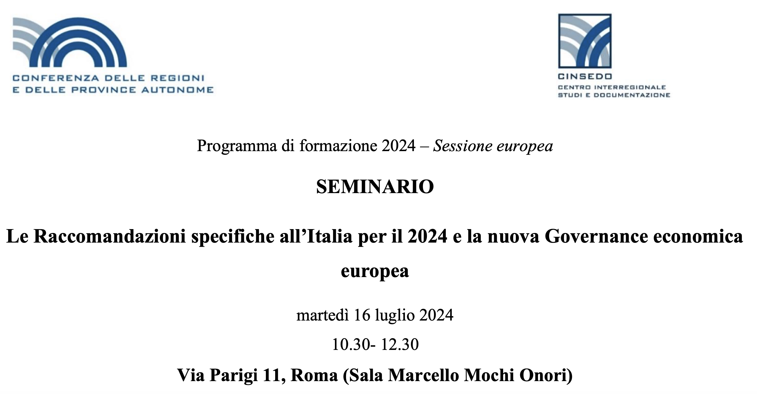 Le Raccomandazioni specifiche all’Italia per il 2024 e la nuova Governance economica europea